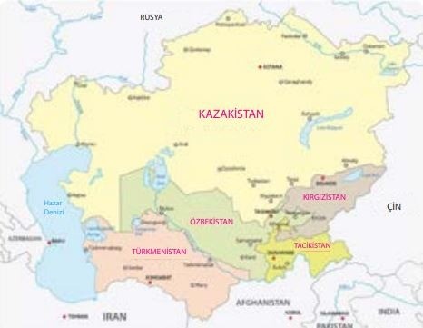 Orta Asya Haritası